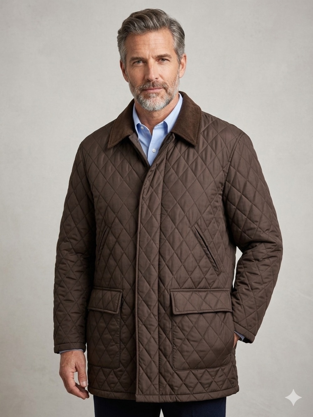 Brooks Brothers 346 Sz XL Quilted Brown Chore Barn Coat Jacket